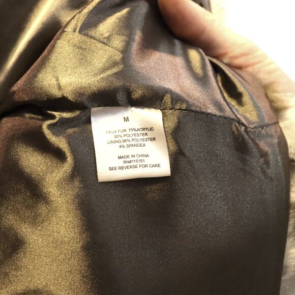 Romeo & Juliet Couture Faux Fur Vest M Zebra Stripe Animal Print - Picture 4 of 4